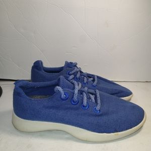 Allbirds Wool Runners Blue Athletic Running Shoes Sneakers Women's sz 7.